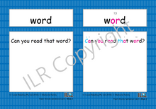 Load image into Gallery viewer, ILR Flash Word Sentence Cards Set 3