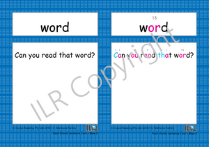 ILR Flash Word Sentence Cards Set 3