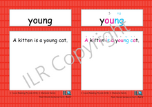 Load image into Gallery viewer, ILR Flash Word Sentence Cards Set 3