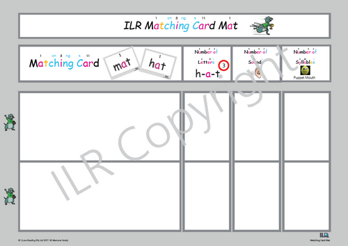 ILR Matching Card Mat